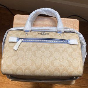 **SOLD** Rowan Satchel in Periwinkle and Khaki